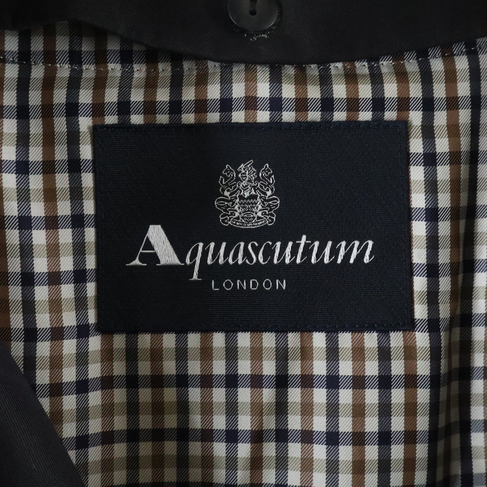 Acuascutum(アクアスキュータム) ウール ライナー付き トレンチコート ブラック レディース 1255101-99