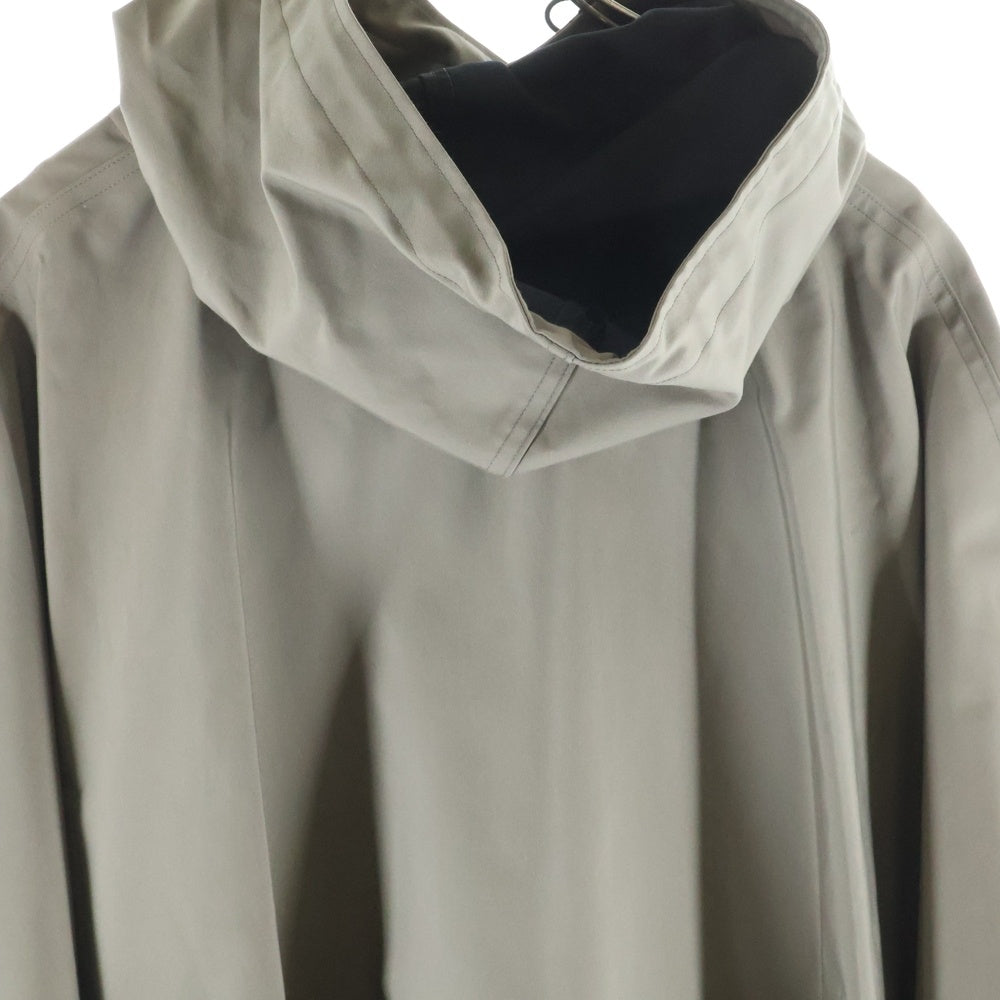 HYKE(ハイク) 20AW コットン混 フード ケープコート グレージュ