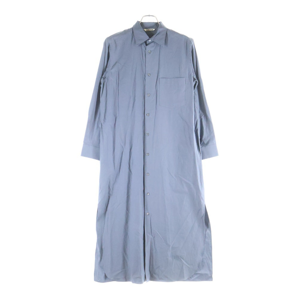 AURALEE(オーラリー) WASHED FINX TWILL ONE-PIECE A22SD08TN シャツワンピース グレー レディース