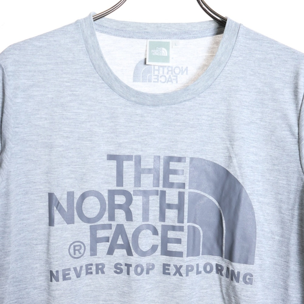 THE NORTH FACE(ザノースフェイス) ロゴプリント 長袖Tシャツ カットソー グレー レディース NTW81300