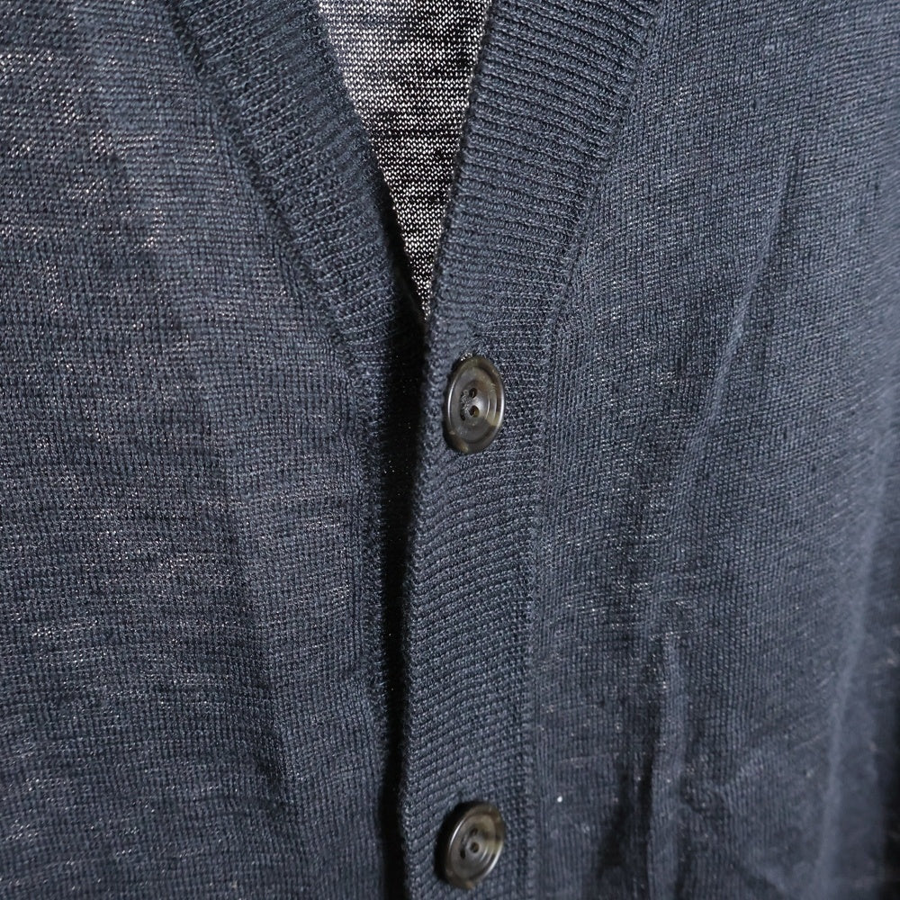 MACPHEE(マカフィ) 22SS リネン ニットカーディガン グレー レディース 12-02-12-02501