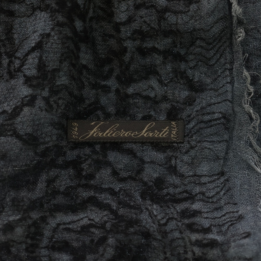 Faliero Sarti(ファリエロサルティ) 大判 ストール マフラー ネイビー