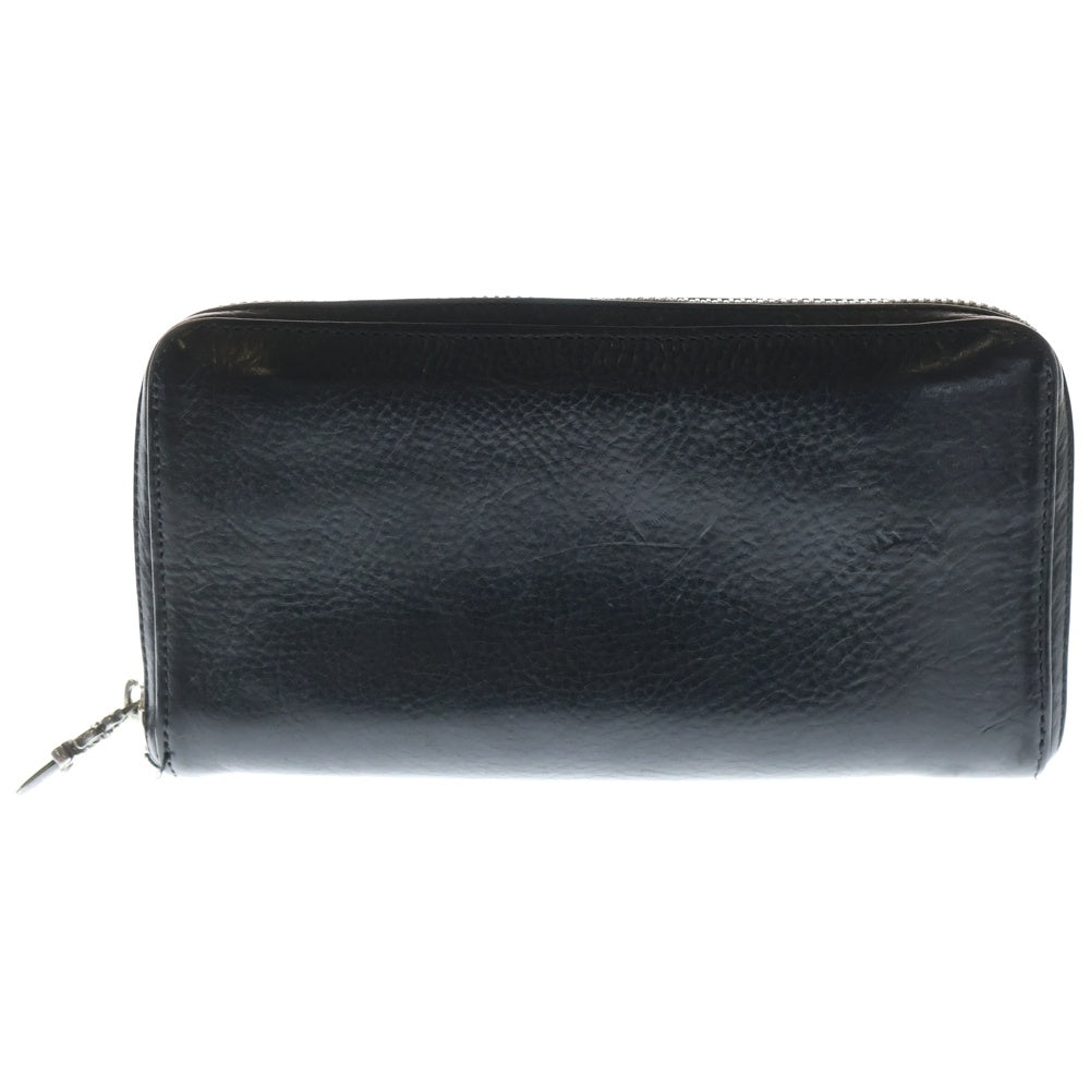 CHROME HEARTS(クロムハーツ) REC F ZIP 3セメタリー クロスパッチ ラウンドファスナーウォレット 長財布 ブラック