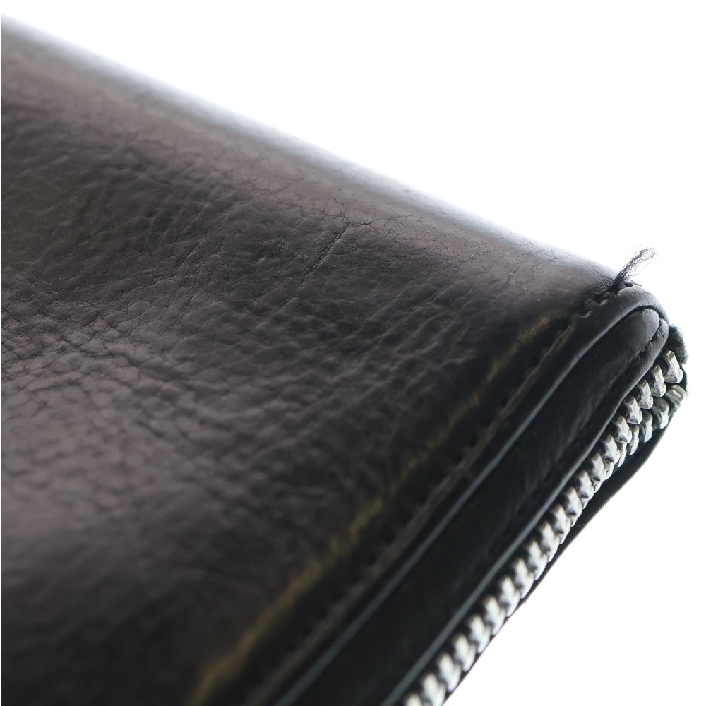 CHROME HEARTS(クロムハーツ) REC F ZIP 3セメタリー クロスパッチ ラウンドファスナーウォレット 長財布 ブラック