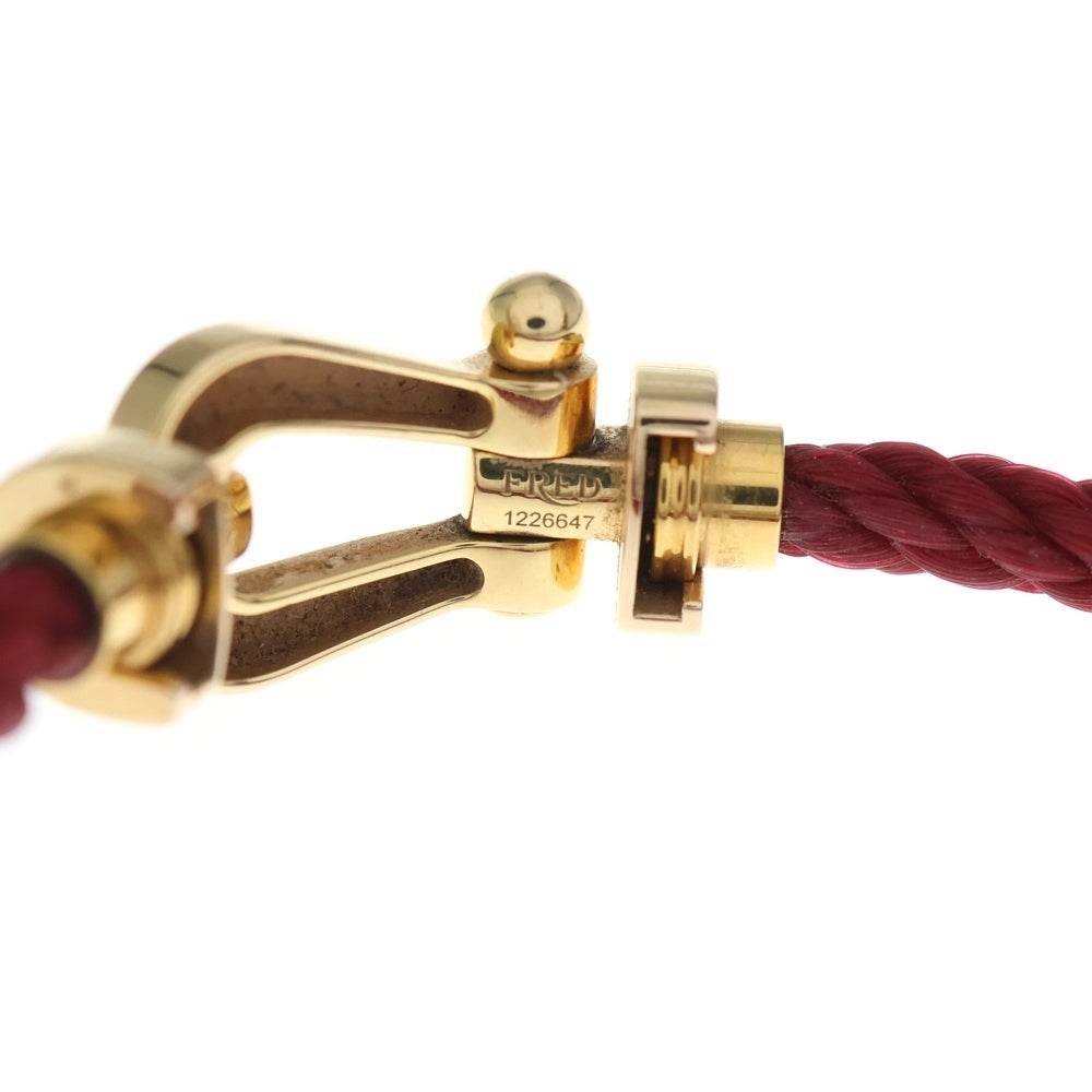 FRED(フレッド) フォース10 MM ブレスレット ハーフダイヤ レッド /ゴールド レディース