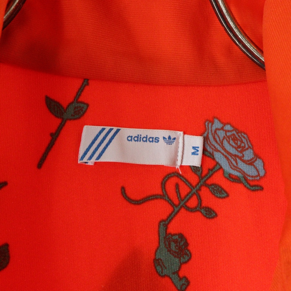 adidas(アディダス) 裏地花柄 トラックジャケット オレンジ 013407