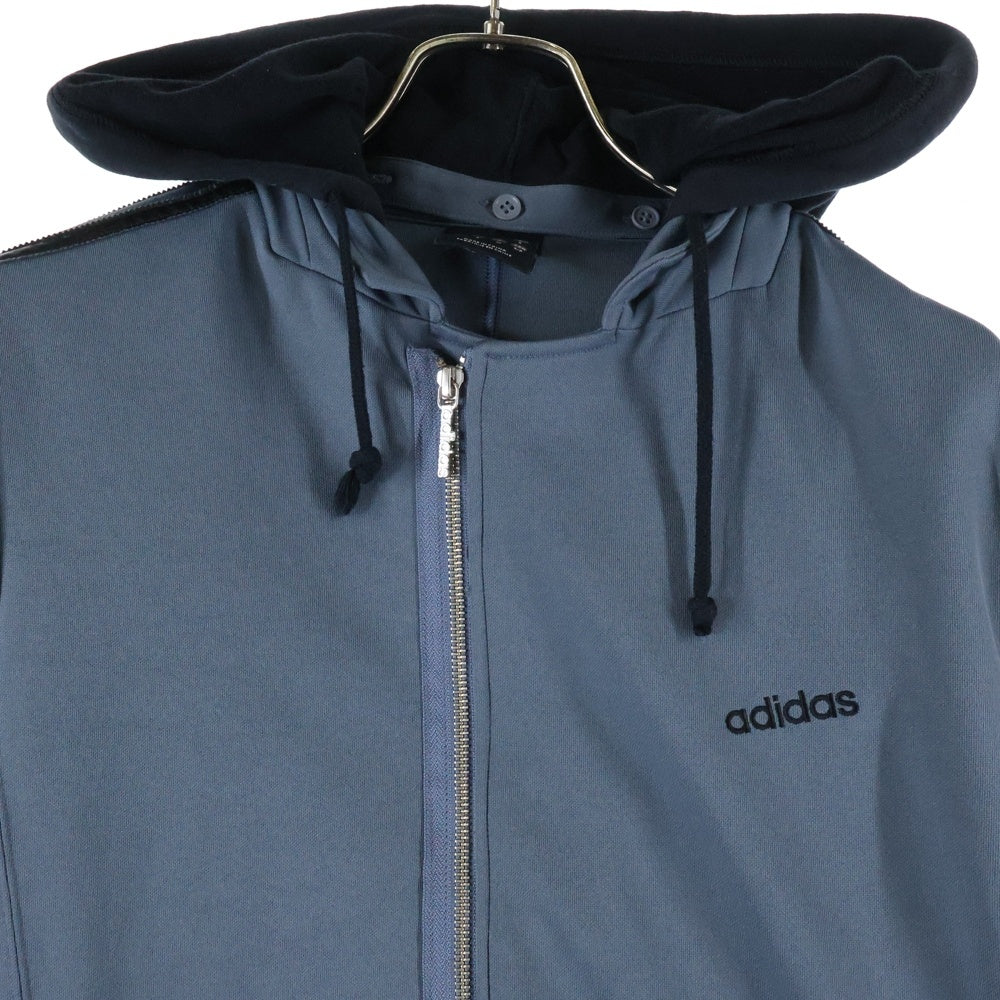 adidas(アディダス) フード付き ジップアップジャケット グレー 366987