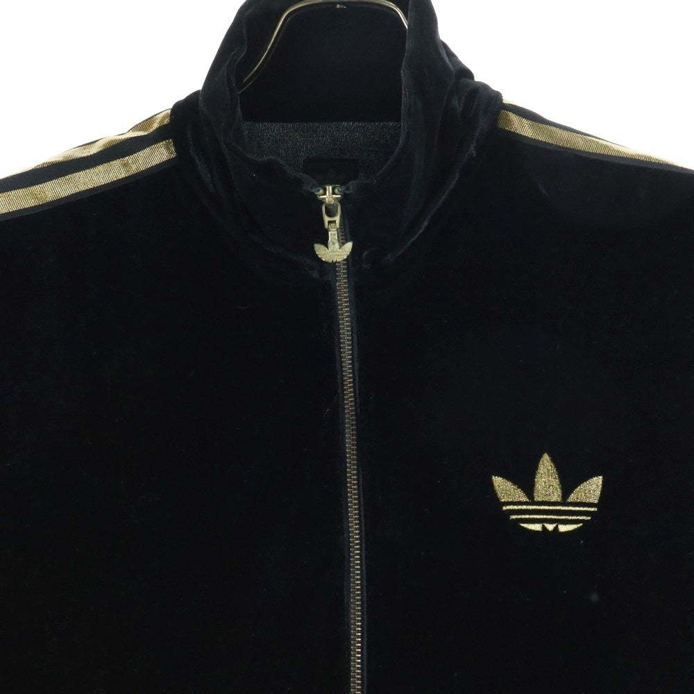 adidas(アディダス) 00s VINTAGE ヴィンテージ ベロア トラックジャッケット ブラック 013521