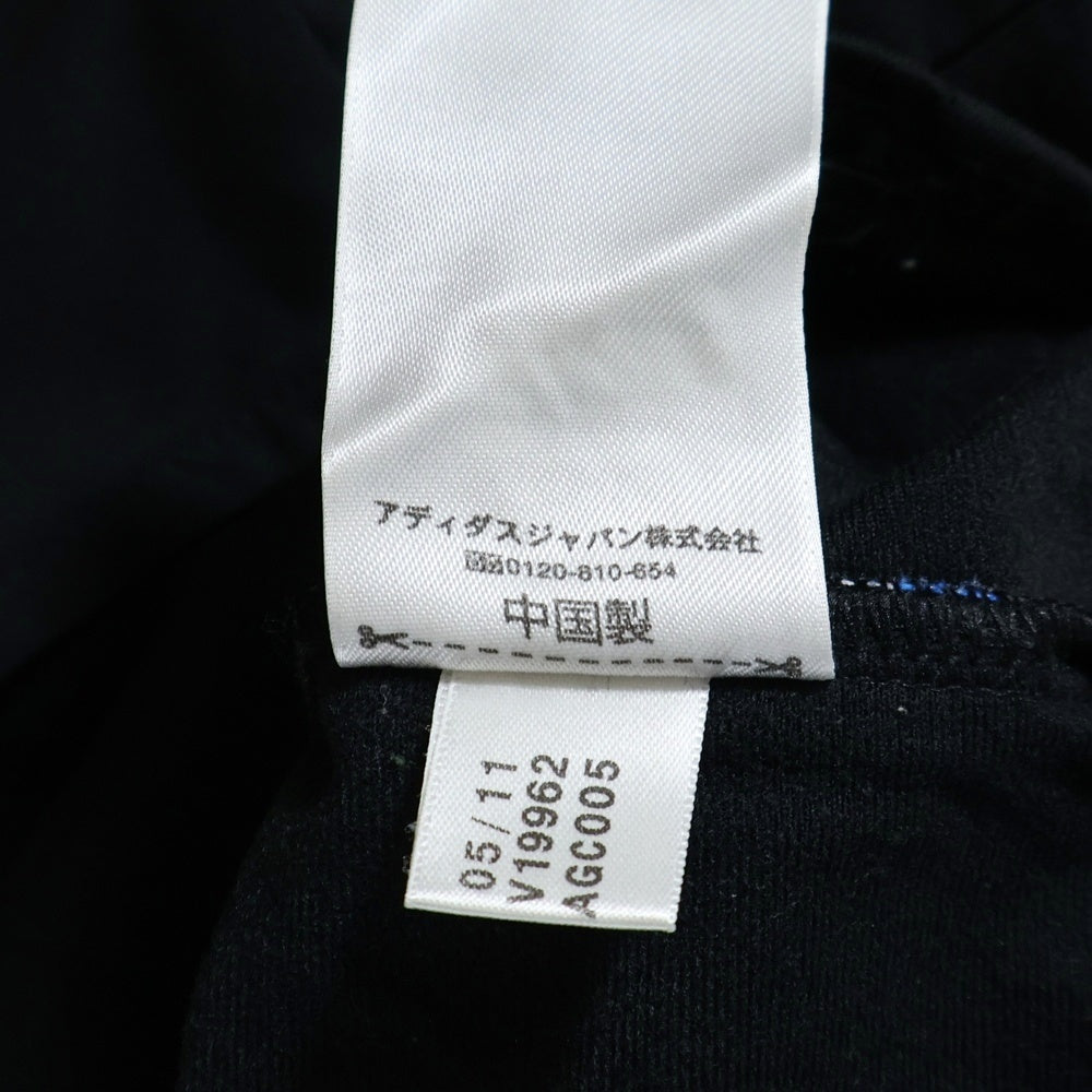 adidas(アディダス) 総柄 ジップアップ トラックジャケット ブラック V19962