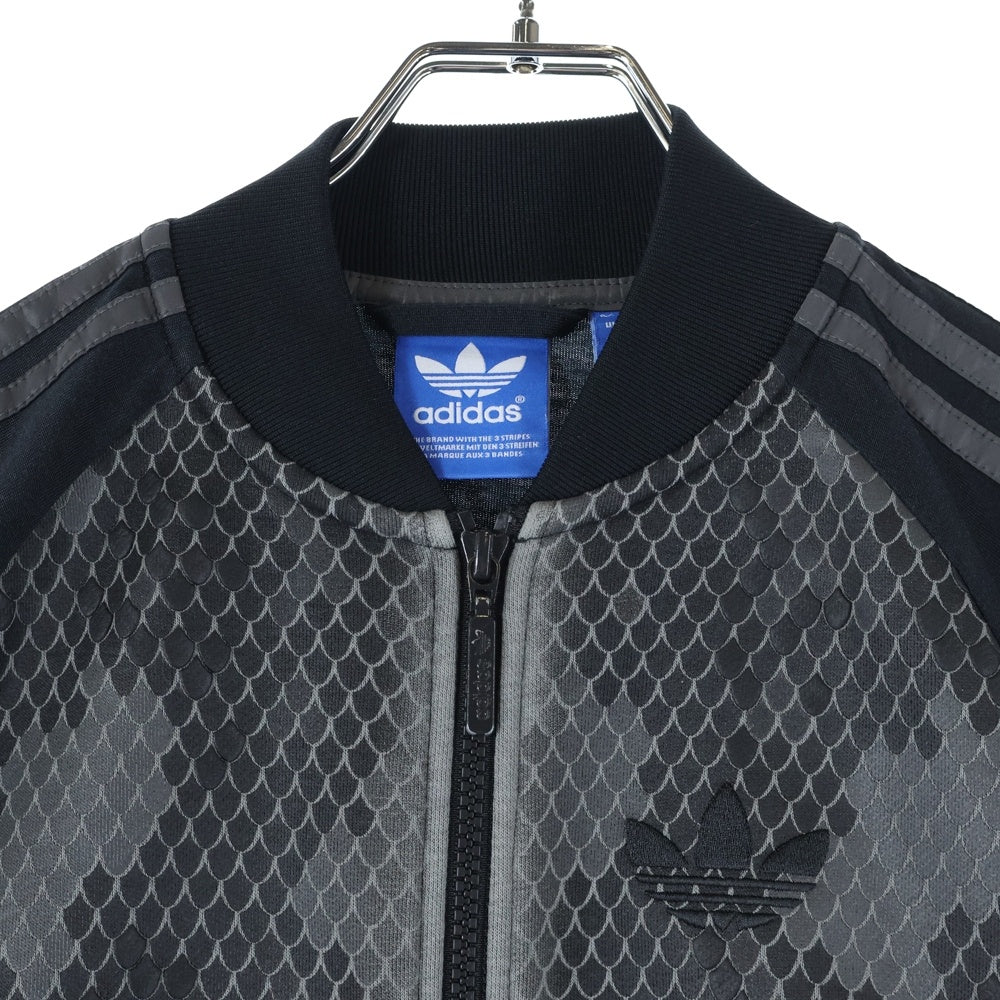 adidas(アディダス) スネーク ジップアップ トラックジャケット ブラック AB7658