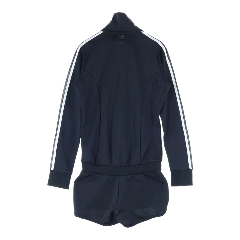 adidas(アディダス) ジップアップ トラックジャケット ショーツ オールインワン ブラック 013403 レディース
