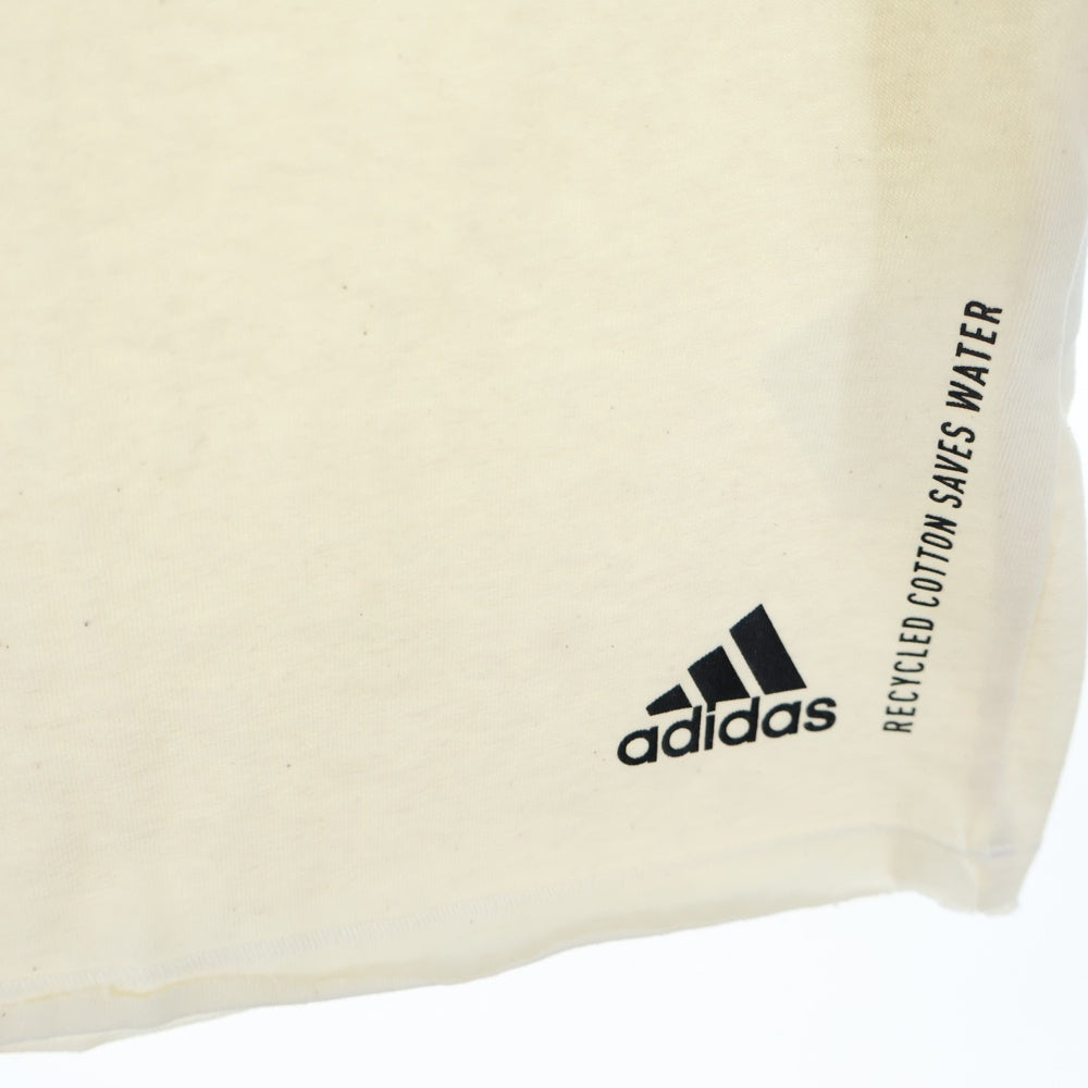 adidas(アディダス) モックネック 半袖Tシャツ カットソー アイボリー レディース FI4764