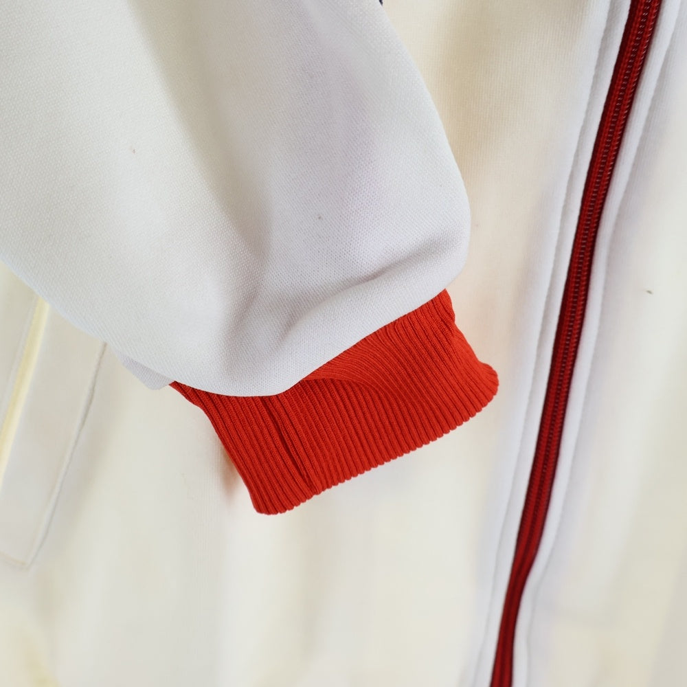 PUMA(プーマ) 70s～80s ジップアップ トラックジャケット ホワイト/レッド PM-707