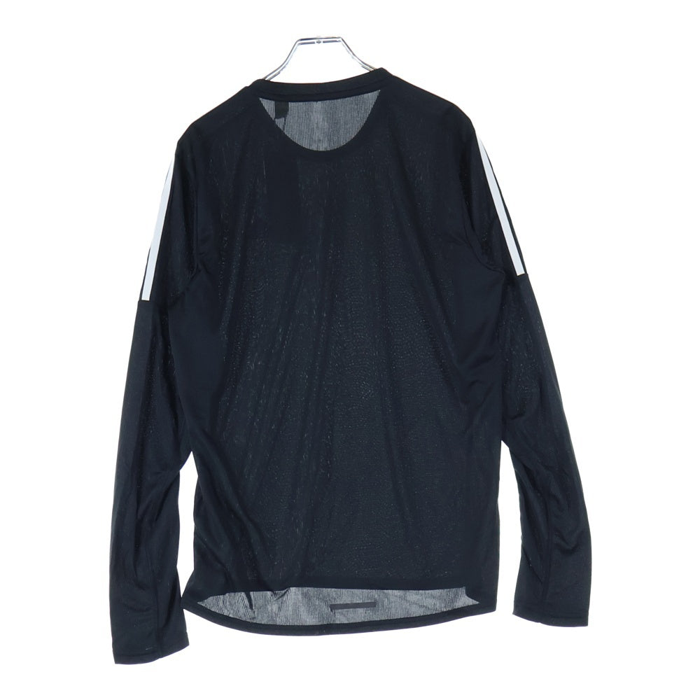 adidas(アディダス) クルーネック 長袖Tシャツ カットソー ブラック CZ8097