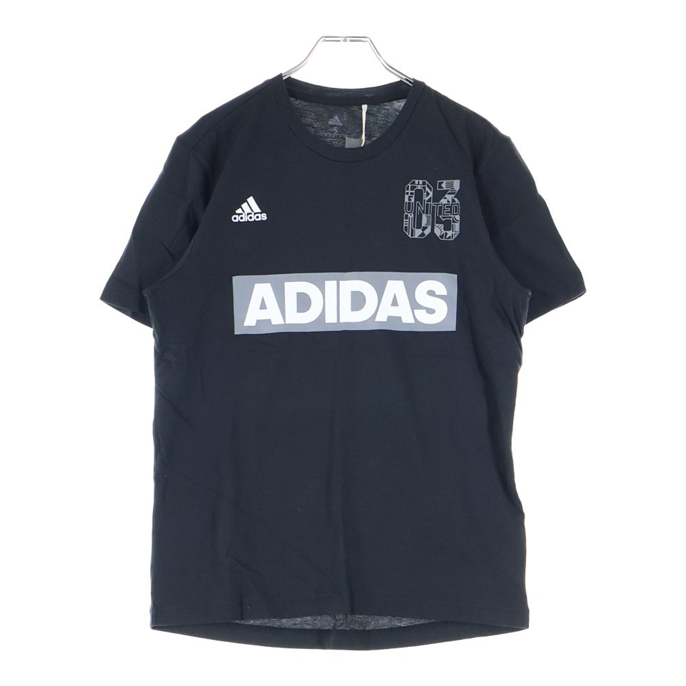 adidas(アディダス) クルーネック 半袖Tシャツ カットソー ブラック DV3068