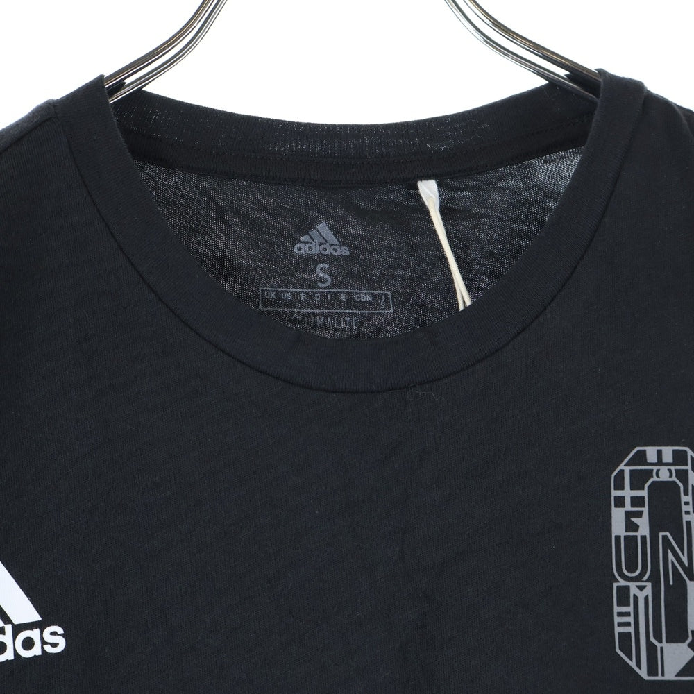 adidas(アディダス) クルーネック 半袖Tシャツ カットソー ブラック DV3068
