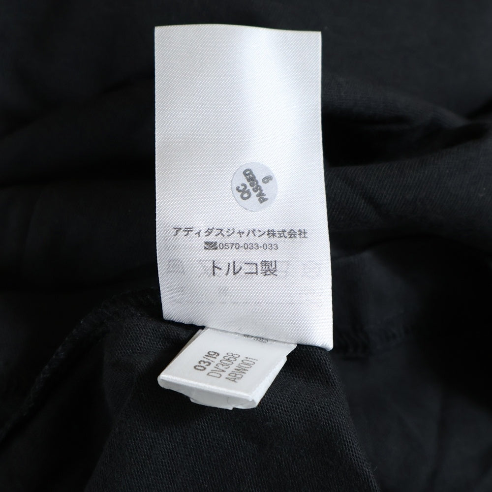 adidas(アディダス) クルーネック 半袖Tシャツ カットソー ブラック DV3068