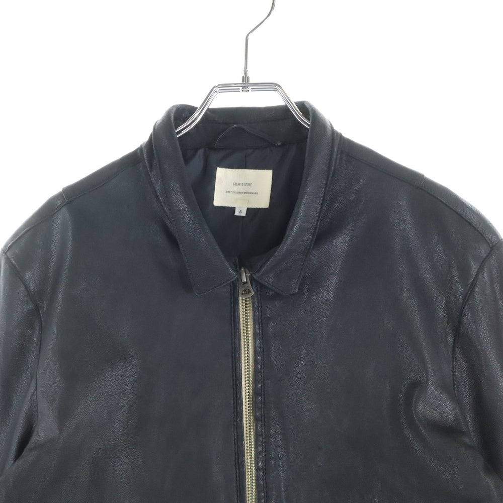 FREAK'S STORE(フリークスストア) ゴートスキン ジングルライダースジャケット ブラック 133-1502