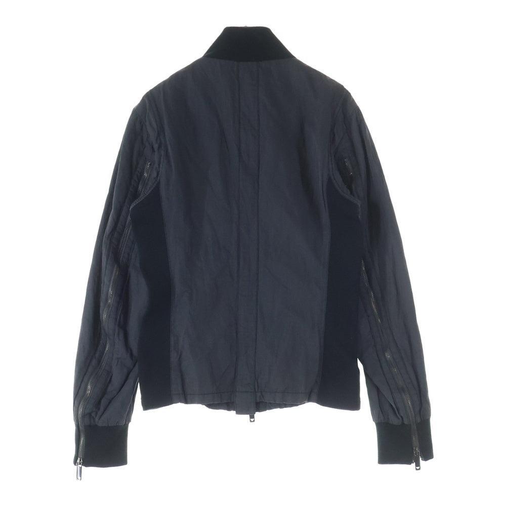 EMPORIO ARMANI(エンポリオアルマーニ) ナイロン混 ジップアップジャケット グレー