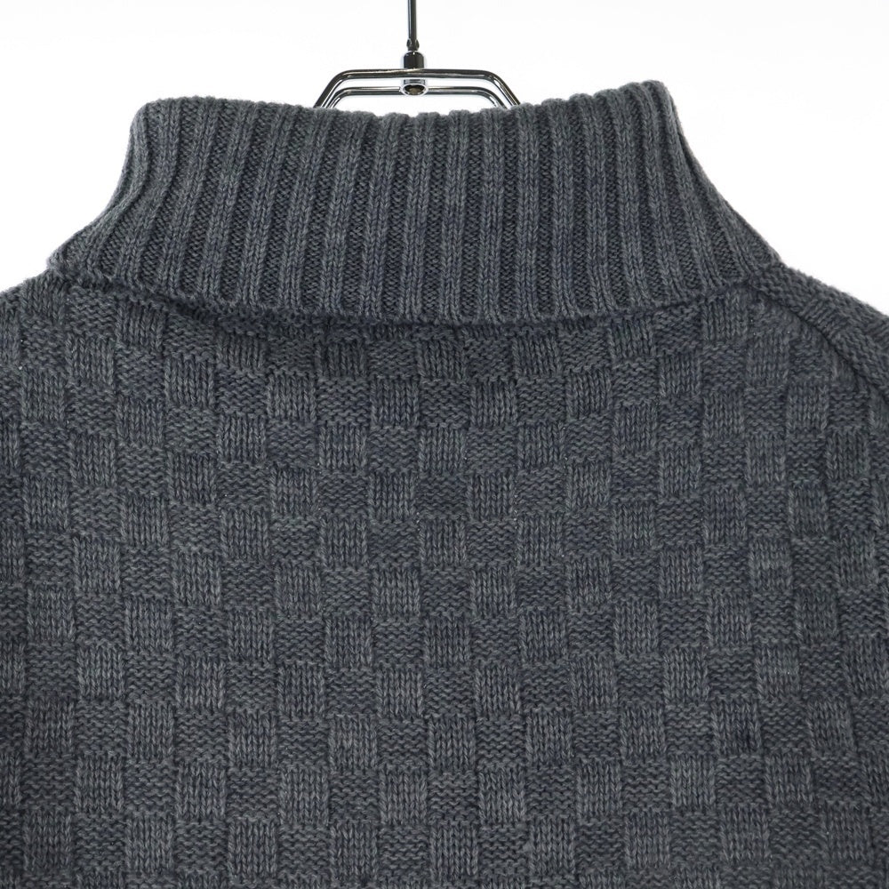 BEAMS HEART(ビームス ハート) タートルネック ニット セーター グレー/アイボリー 42-15-0147-803-15-18