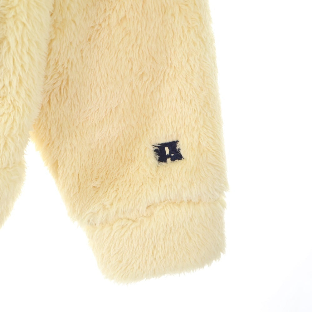 RUSSELL ATHLETIC(ラッセルアスレチック) SHIPS別注 ジップアップ ボアフーディ フリースジャケット アイボリー RC-19290SH