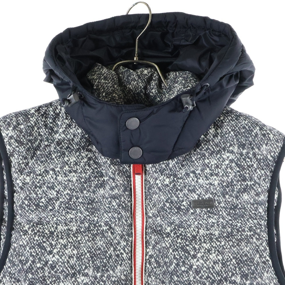 NAPAPIJRI(ナパピリ) フード付き ジップアップ ダウンベスト ジャケット グレー W13-ALGAR