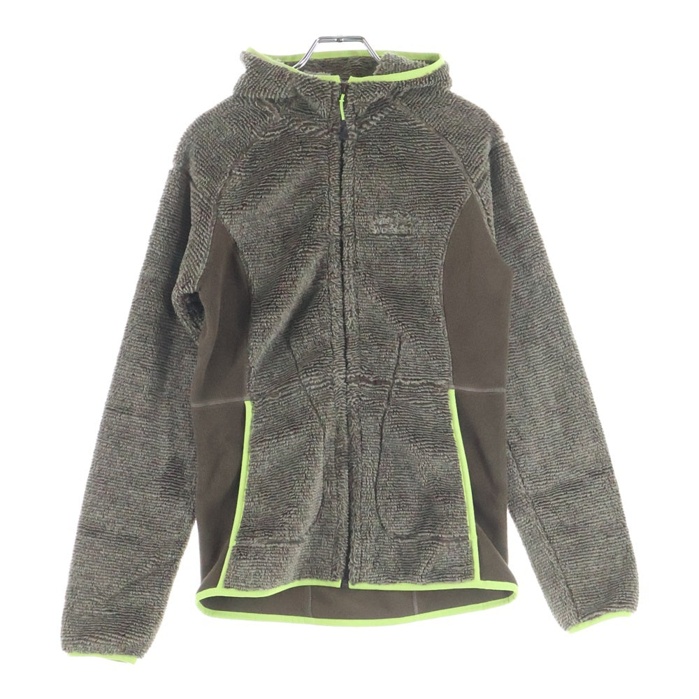 Jack Wolfskin(ジャック ウルフスキン) フーデッド フリースジャケット パーカー ブラウン