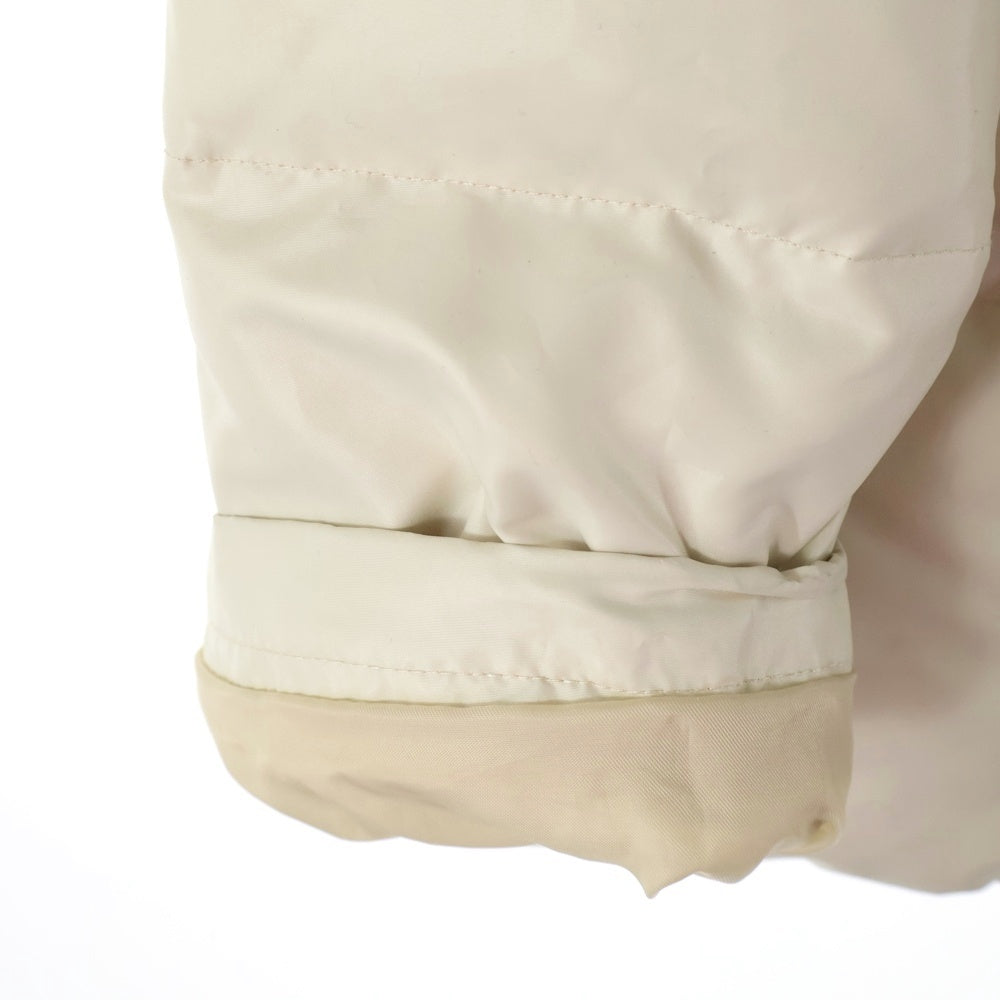 glamb(グラム) ラビットファー ジップアップ ダウンジャケット アイボリー GB09AT