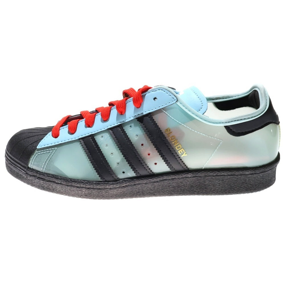 adidas(アディダス) ×Blondey McCoy BLONDEY SUPER STAR H03341 ブロンディ マッコイ スーパースター ローカットスニーカー ブルー/ブラック US8.5/26.5cm