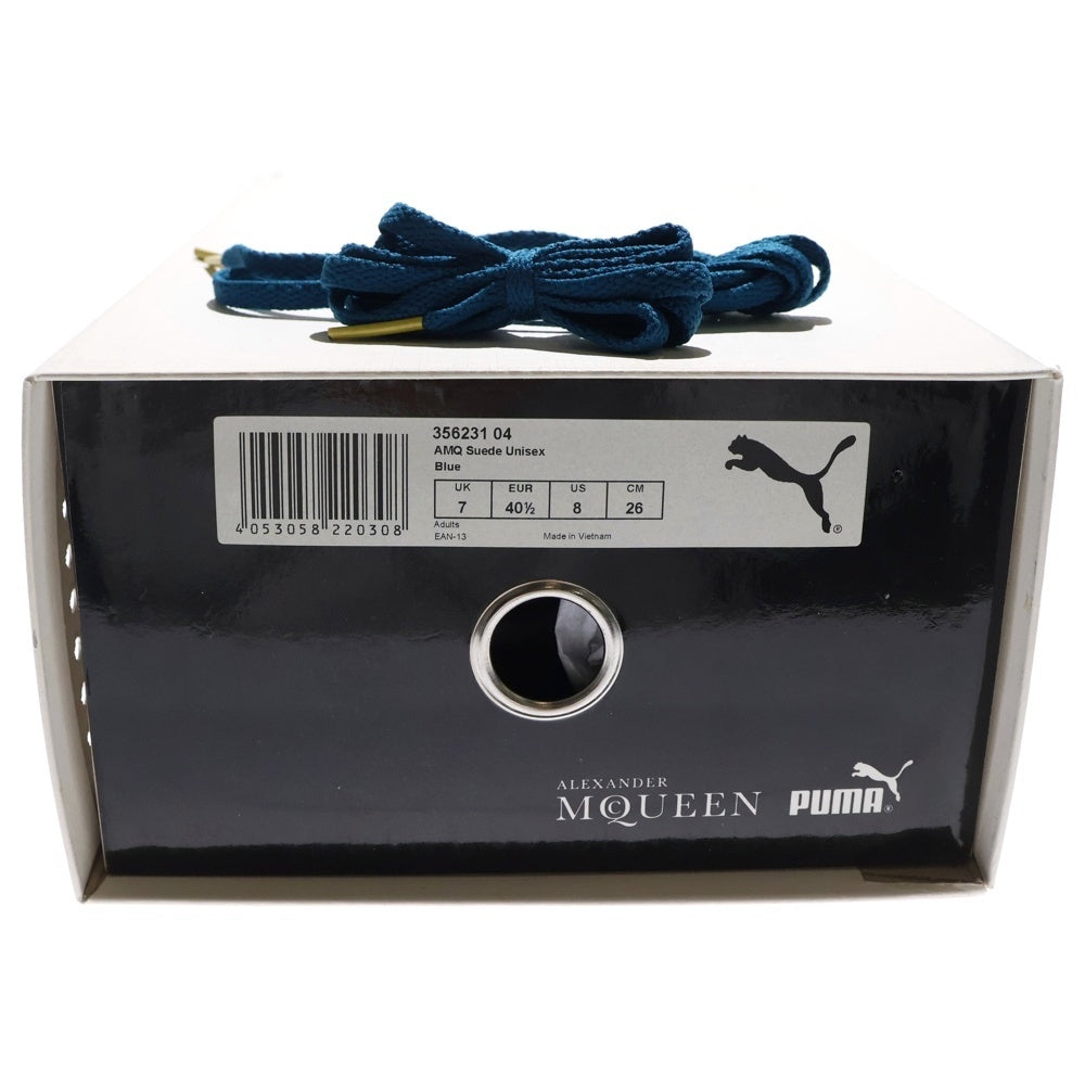 PUMA(プーマ) ×Alexandr McQueen AMQ SUEDE 356231-04 アレキサンダーマックイーン ローカットスニーカー ブルー US8/26.0cm