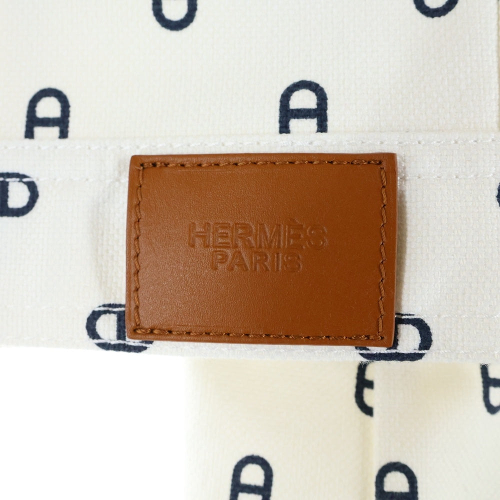 HERMES(エルメス) 23SS Chaine d'Ancre Denim Jacket シェーヌダンクル全面プリント デニムジャケット ホワイト レディース