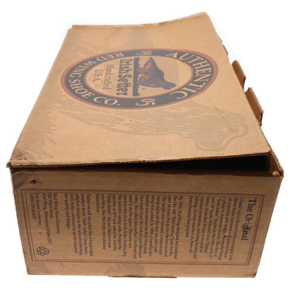 RED WING(レッド ウイング) IRISH SETTER 0875 アイリッシュセッター モックトゥ ワークブーツ ブラウン