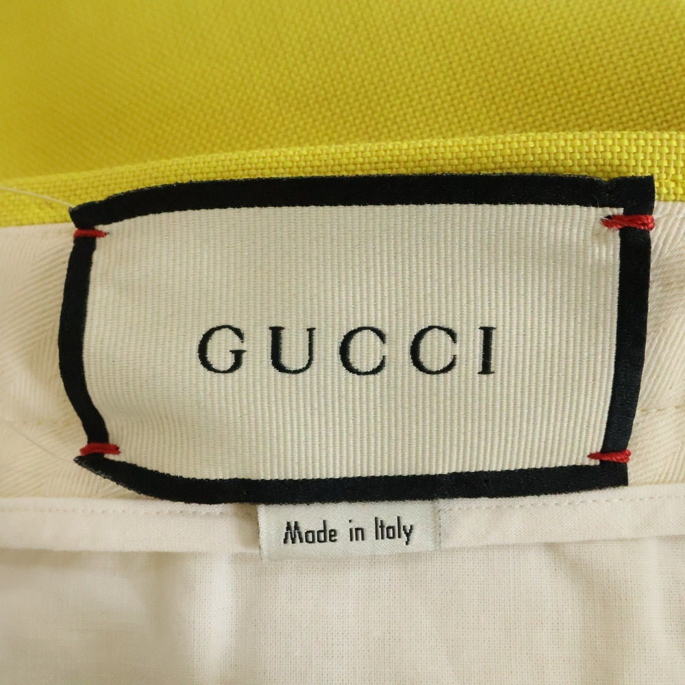 GUCCI(グッチ) 20SS ウール混 スラックスパンツ イエロー 614905 ZAA33