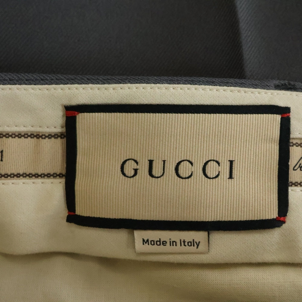 GUCCI(グッチ) ポリエステル スラックスパンツ グレー 702326 Z798C