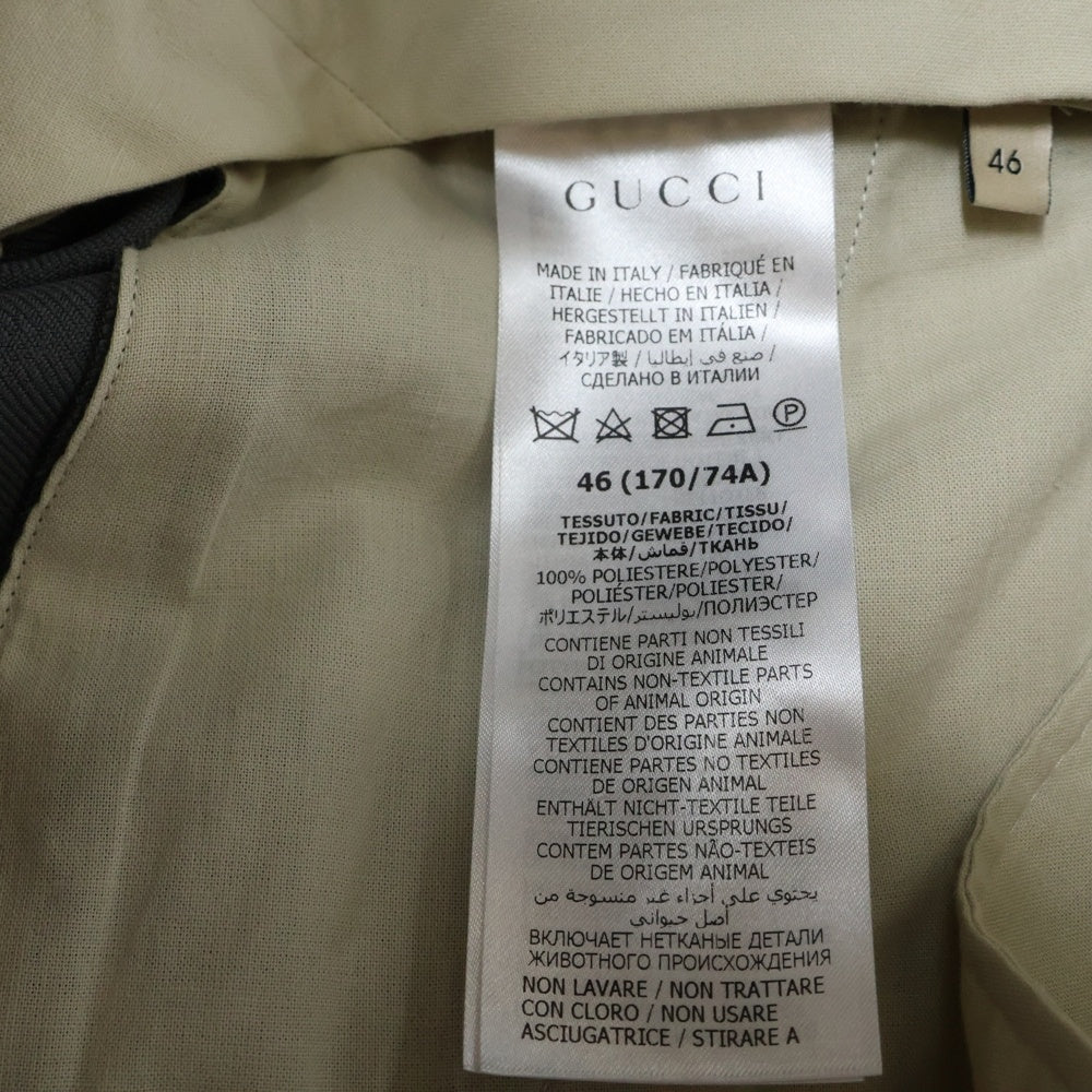 GUCCI(グッチ) ポリエステル スラックスパンツ グレー 702326 Z798C