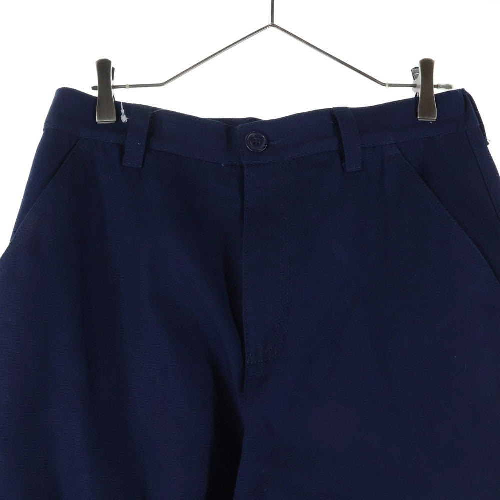 GUCCI(グッチ) 23SS GG CANVAS ROLLUP TWILL PT 753122 XDCJM GG柄 ジャガード キャンバスパンツ ネイビー/ベージュ