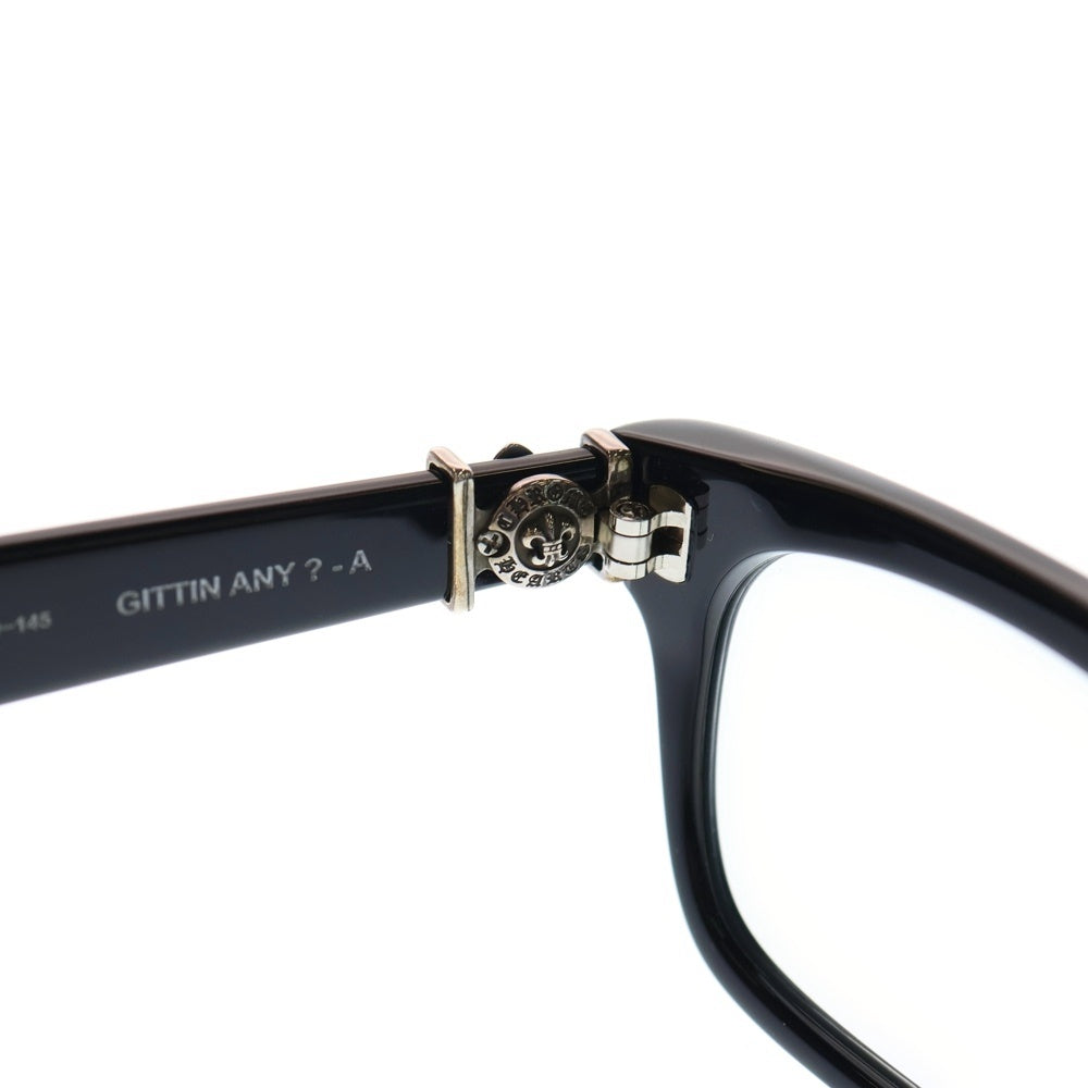 CHROME HEARTS(クロムハーツ) GITTIN ANY ?-A ギッティン エニィ BSフレアフレーム ウェリントン サングラス メガネ 眼鏡 ブラック/シルバー