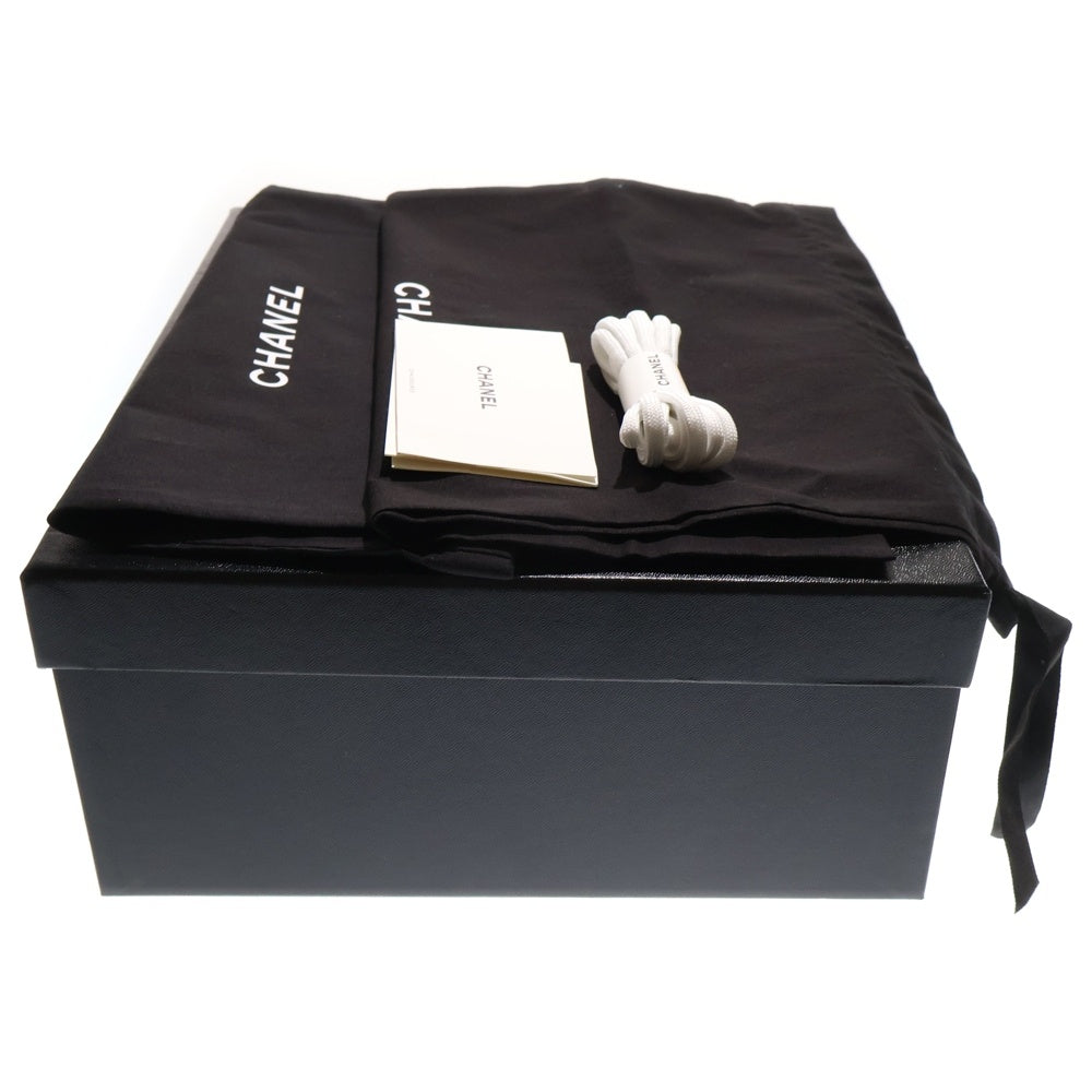 CHANEL(シャネル) ココマーク ファブリック レザー ハイカットスニーカー ホワイト レディース G38804