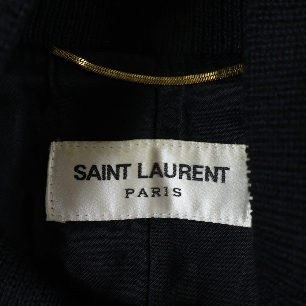 ★SAINT LAURENT PARIS★美品★刺繍★パイソンレザー★ブルゾン SAINT LAURENT スタッズジャケット