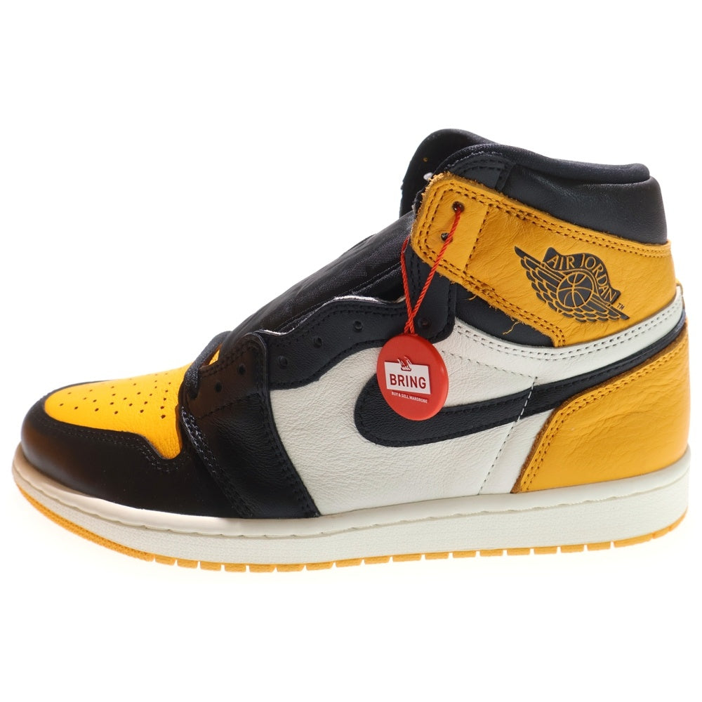 NIKE(ナイキ) AIR JORDAN 1 RETRO HIGH OG TAXI 555088-711 エアジョーダン 1 レトロ タクシー ハイカットスニーカー シューズ イエロー/ブラック US9/27.0cm