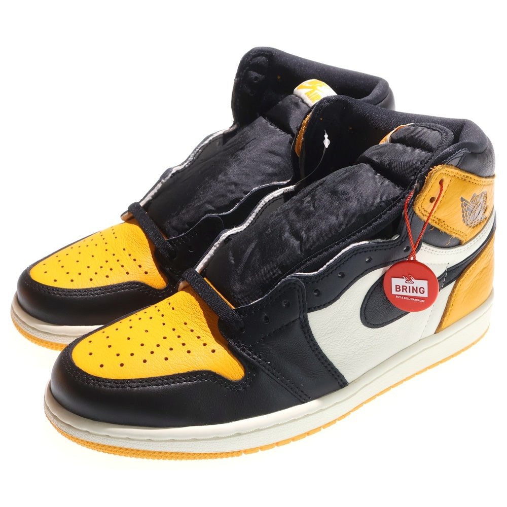 NIKE(ナイキ) AIR JORDAN 1 RETRO HIGH OG TAXI 555088-711 エアジョーダン 1 レトロ タクシー ハイカットスニーカー シューズ イエロー/ブラック US9/27.0cm
