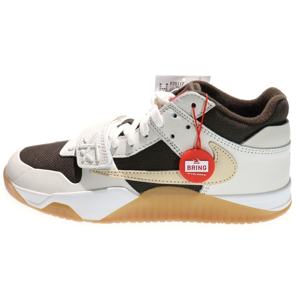 NIKE(ナイキ) ×TRAVIS SCOTT JORDAN JUMPMAN JACK FZ8117-100 トラヴィススコット ジョーダン ジャンプマン ローカットスニーカー ブラウン US9/27.0cm