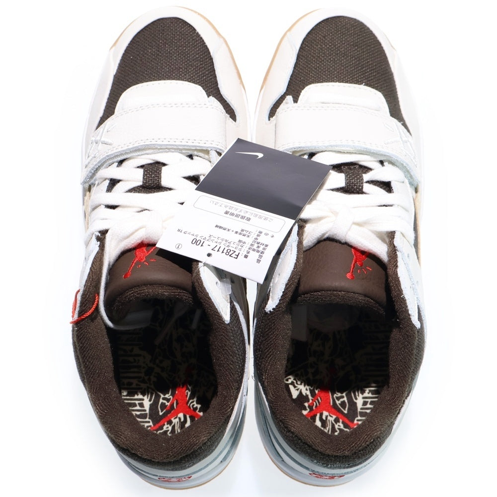 NIKE(ナイキ) ×TRAVIS SCOTT JORDAN JUMPMAN JACK FZ8117-100 トラヴィススコット ジョーダン ジャンプマン ローカットスニーカー ブラウン US9/27.0cm