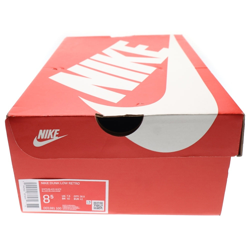 NIKE(ナイキ) DUNK LOW RETRO PANDA DD1391-100 ダンク レトロ パンダ ローカットスニーカー ブラック/ホワイト US8.5/26.5cm