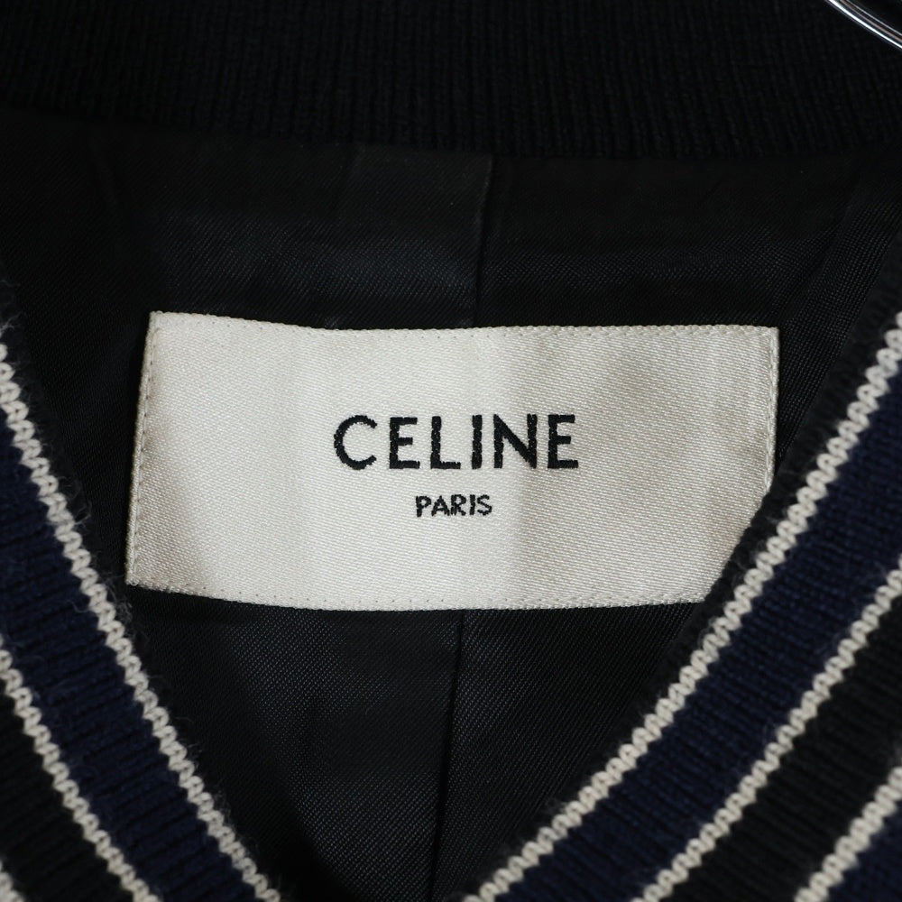 CELINE(セリーヌ) クラシックテディジャケット ネイビー/ホワイト