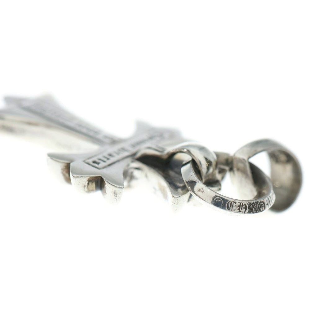 CHROME HEARTS(クロムハーツ) CH CRS SML W/BALE Wベイル スモールCHクロス ペンダントトップ シルバー BCA218