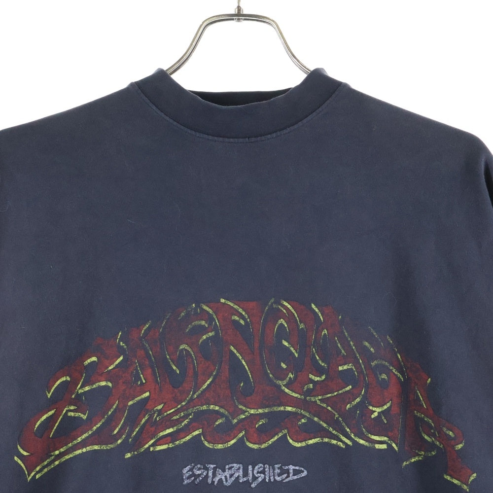 BALENCIAGA(バレンシアガ) 23SS クラッシュダスト加工 ワッペンTシャツ