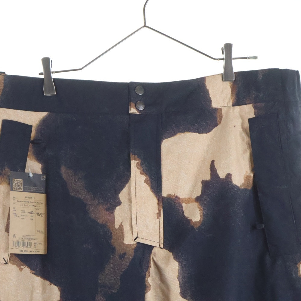 SUPREME(シュプリーム) 21AW ×THE NORTH FACE Bleached Denim Print Mountain Pant NP52101I ノースフェイス ブリーチ総柄プリント マウンテンパンツ ブラウン