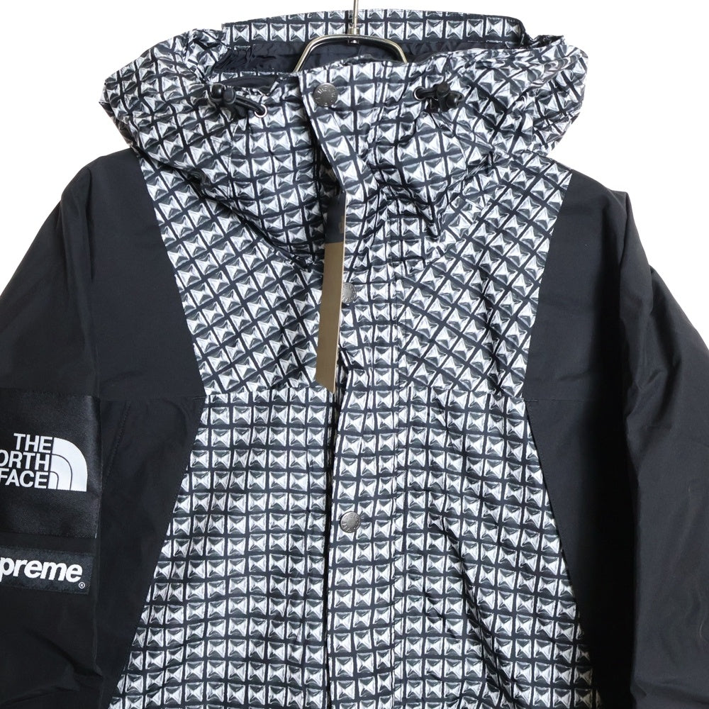 SUPREME(シュプリーム) 21SS ×THE NORTH FACE Studded Mountain Light Jacket NP12103I ノースフェイス スタッド マウンテンパーカー ジャケット グレー/ブラック