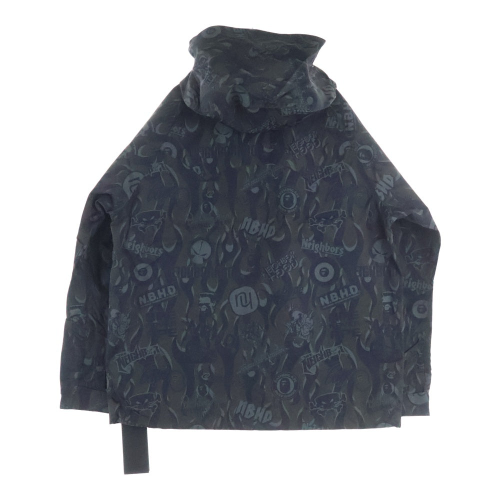 A BATHING APE(アベイシングエイプ) 22AW ×NEIGHBORHOOD BAPE NBHD SNOWBOARD JACKET 001LJJ231901C ネイバーフッド スノーボードジャケット ブラック